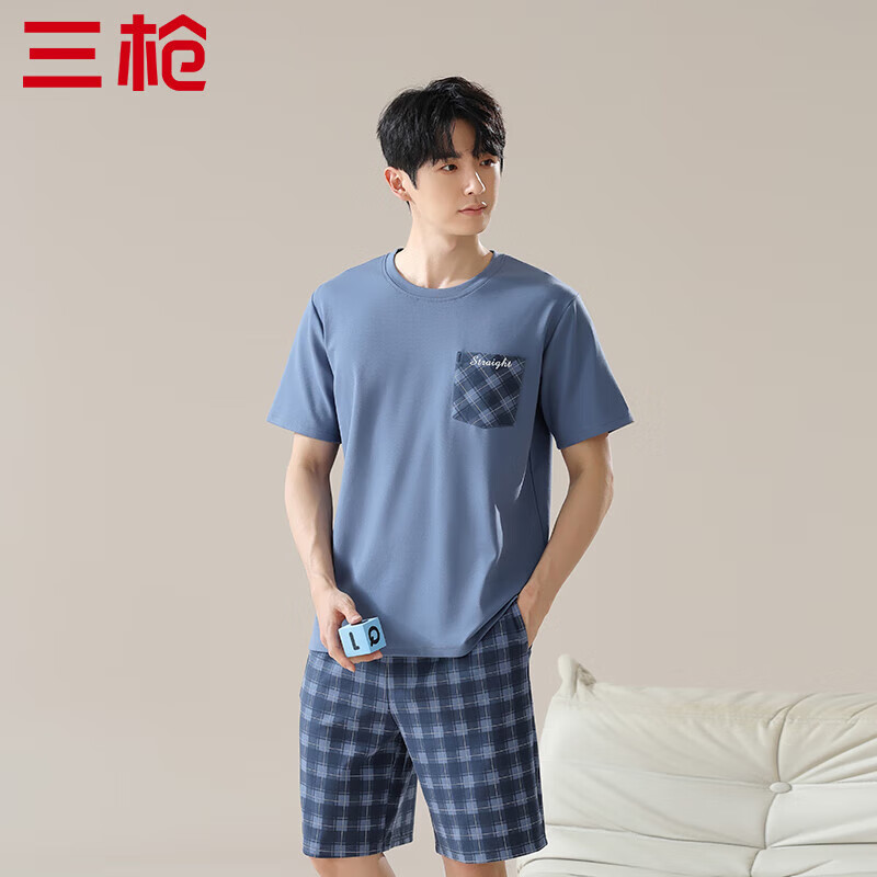 三槍 純棉男女家居服套裝睡衣 74元（需用券）