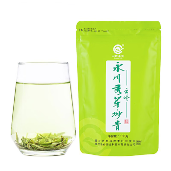 云岭茶业 永川秀芽 炒青绿茶 100g ￥14.88