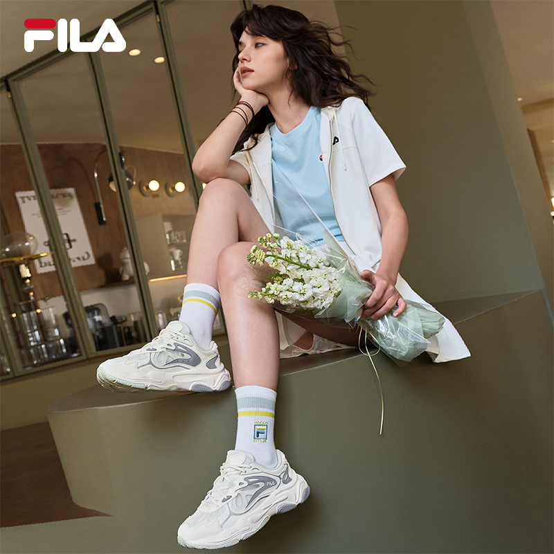 FILA 易烊千玺同款FILA斐乐火星4老爹鞋女鞋2025夏季男跑鞋运动鞋 319.4元
