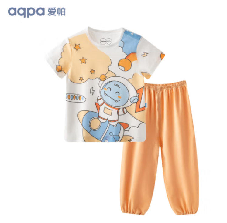 aqpa 婴儿短袖长裤套装好价 44元（需用券）