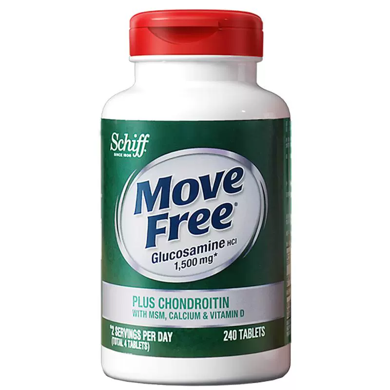 Move Free 益节 五合一氨糖软骨素加钙片 240粒 美国进口 ￥309