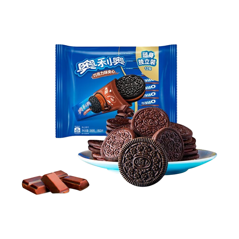 奥利奥 夹心饼干 浓醇巧克力味 388g/盒 11.89元