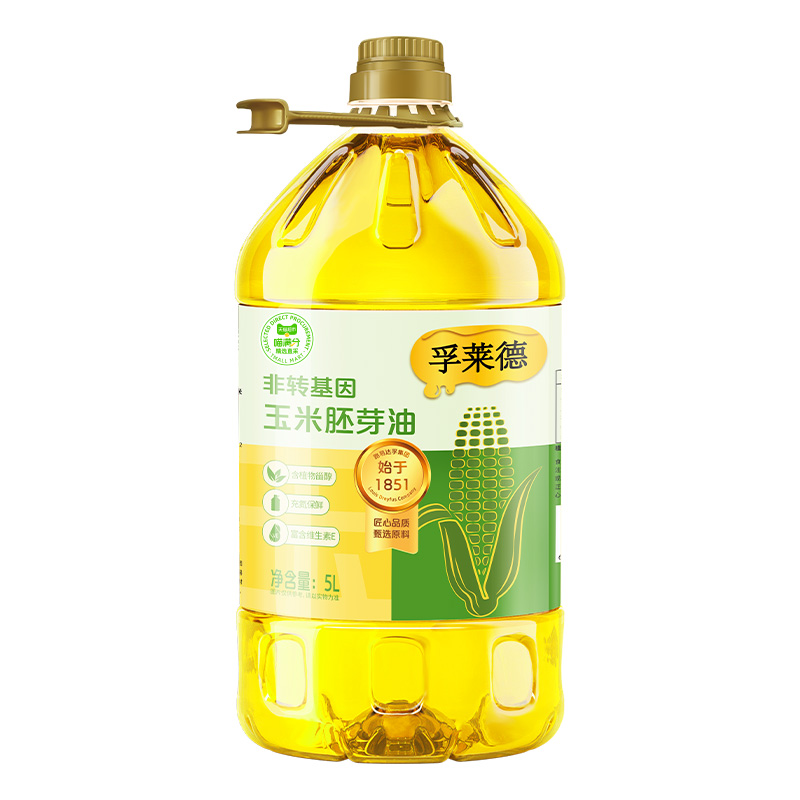 88VIP：喵满分 精选玉米胚芽油5L厨房食用油物理压榨大桶装高温烹饪油 54.05