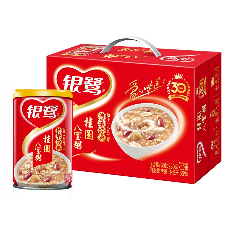 银鹭 八宝粥桂圆280g*12罐 ￥26.91