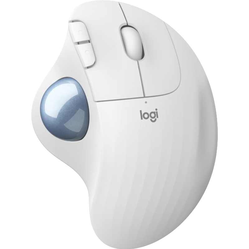 罗技（Logitech）ERGO M575无线蓝牙鼠标 无线轨迹球鼠标 珍珠白(优联接收器) 188
