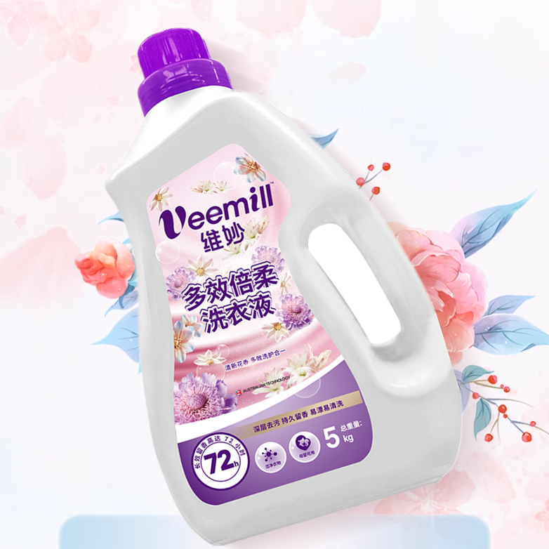 Veemill 维妙 香氛洗衣液 5kg 17.87元包邮（双重优惠）