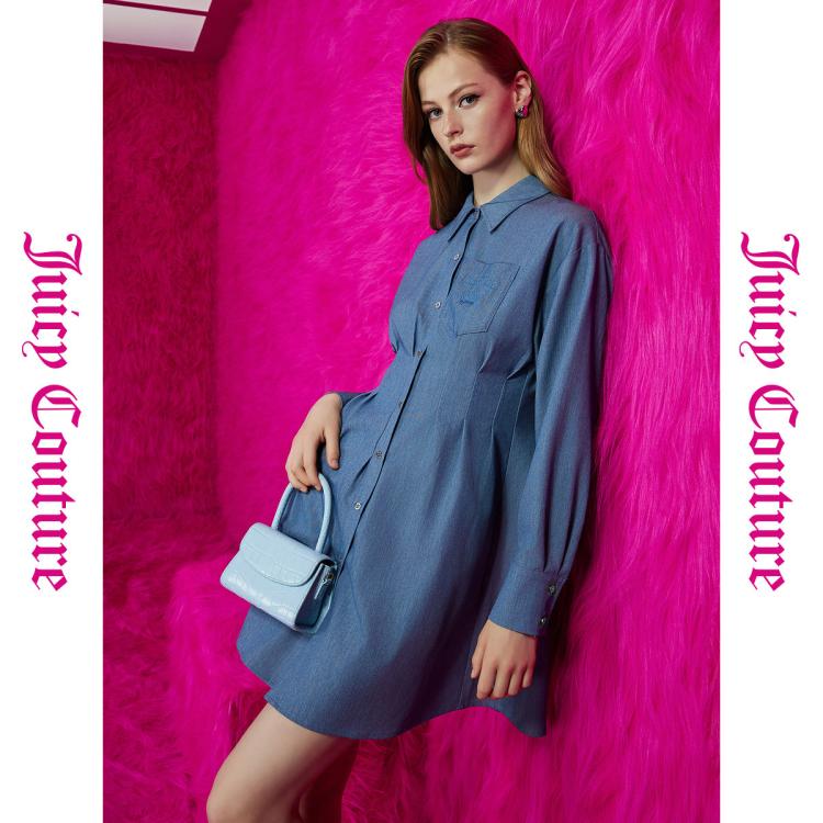 Juicy Couture 橘滋 玩酷logo皇冠刺绣连衣裙 240元