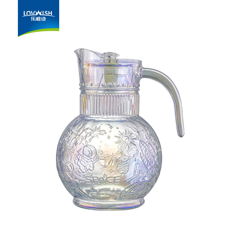 LOVWISH 乐唯诗 玻璃水杯星空杯壶套装水具玻璃叠叠杯家用客厅水杯冷水壶 星