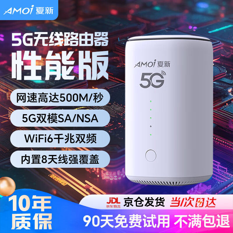 AMOI 夏新 5g随身wifi6移动无线插卡路由器 ￥275.25