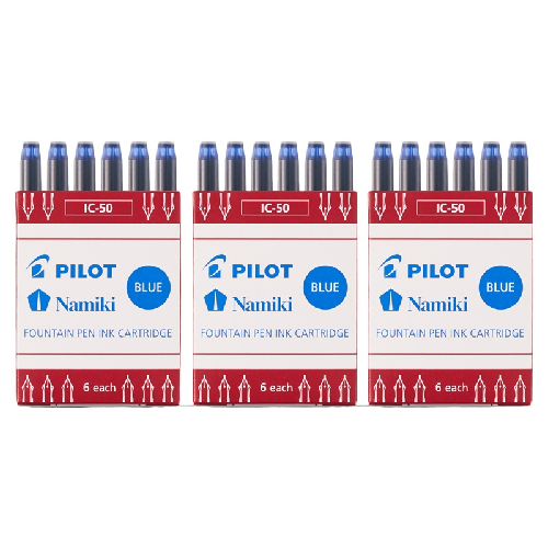 PILOT 百乐 IC-50 钢笔墨囊墨胆 蓝色 6支装*三盒装 多色可选 18.38元