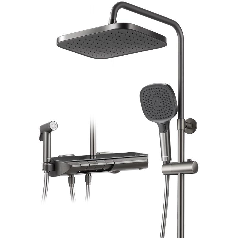 箭牌 H1Max AE34185MZGGW 数显冷热淋浴花洒套装 枪灰 658.87元