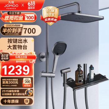JOMOO 九牧 琴雨系列 36602-536/HBS-1 淋浴花洒套装 灰色 ￥1125.81