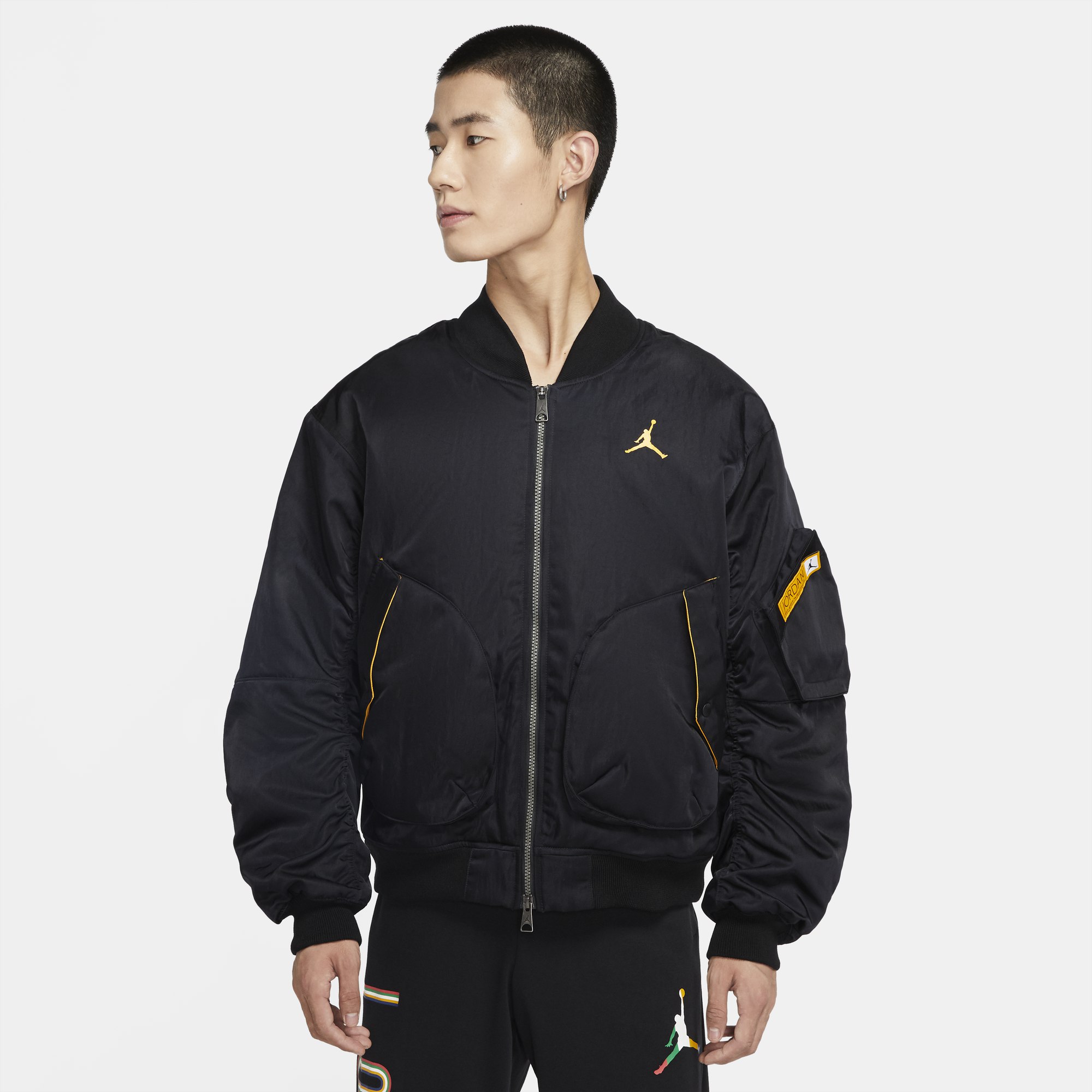 NIKE 耐克 乔丹 男士印花刺绣保暖夹克外套 CZ1191 409元（需用券）