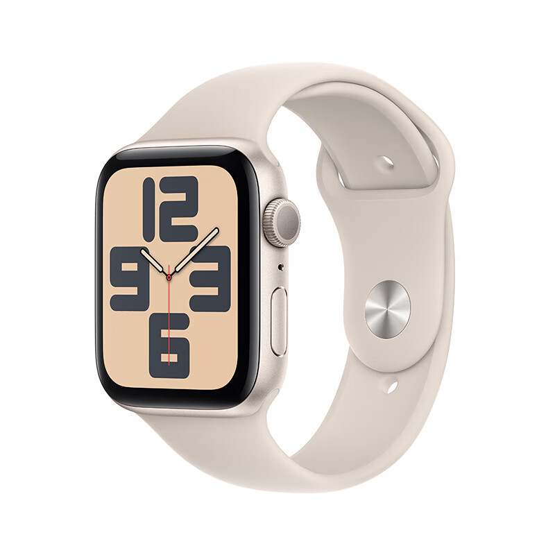 Apple 苹果 Watch SE 2023款智能手表GPS款44毫米星光色铝金属表壳星光色运动型表带M/L MRE53CH/A 1795元