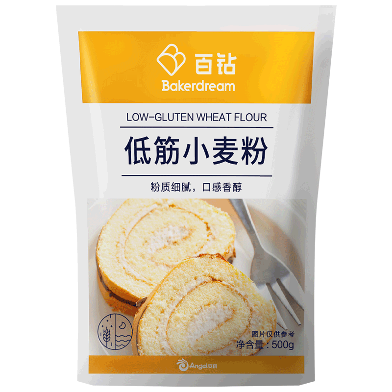 PLUS会员：百钻 低筋小麦粉 500g 0.7元