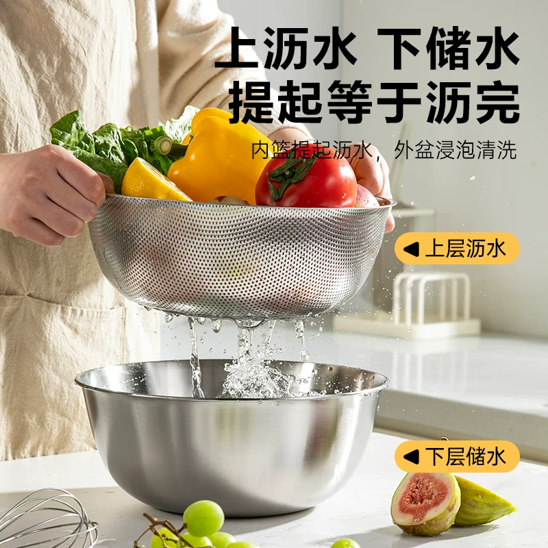 双枪 304不锈钢 沥水篮 8.12元 - 86线报