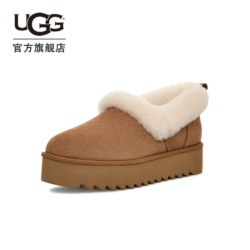 UGG 秋季女士茸茸厚底休闲雪地靴 1166733 886.11元（需用券）