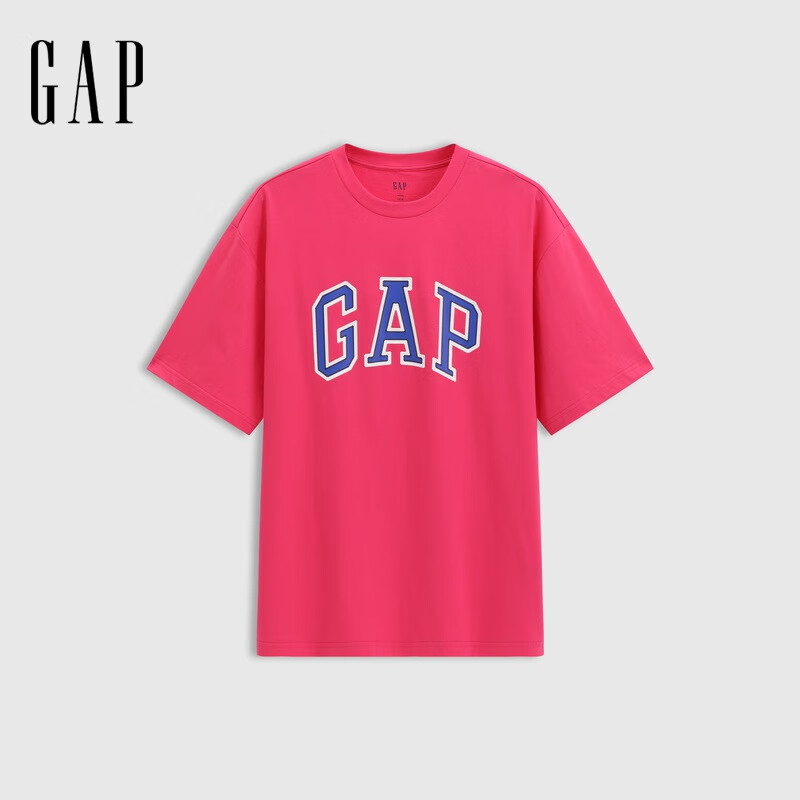 Gap 男女装纯棉经典logo圆领短袖T恤 ￥83.65