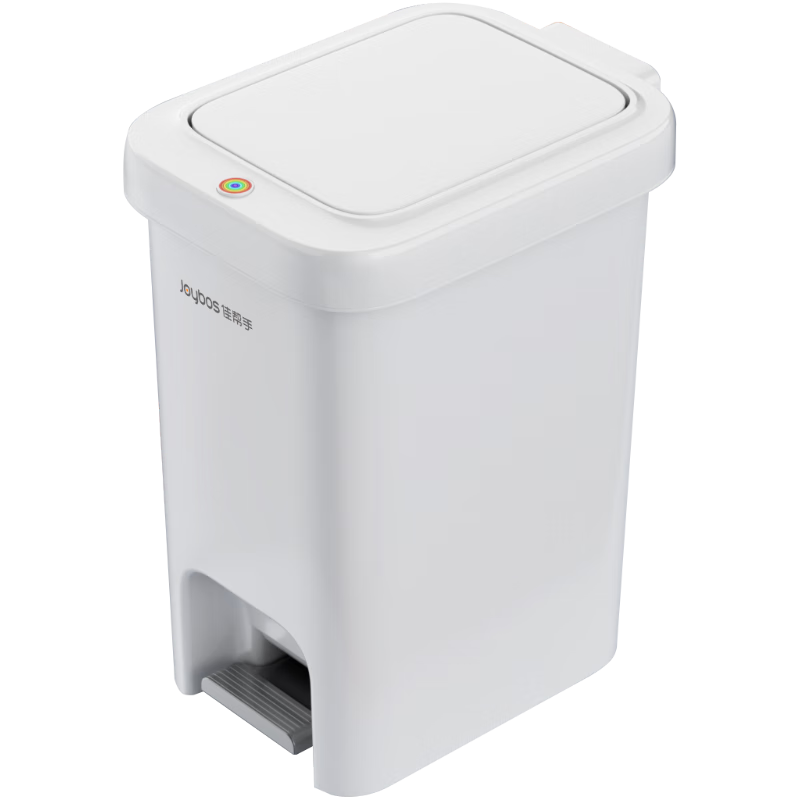 PLUS会员: 佳帮手 脚踏垃圾桶10.4L家用脚踩+手按双开盖厨房卫生间厕所客厅卧