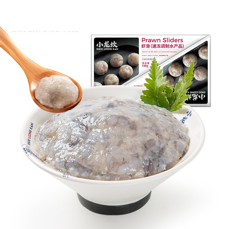 小龍坎 虾滑150g 虾仁含量≥95%国产 18.79元