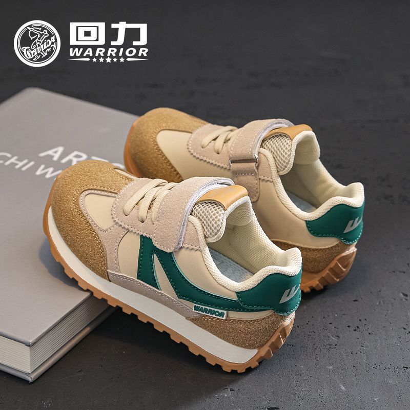 回力 童鞋儿童休闲运动鞋2025秋季新款男童皮面软底鞋女童跑步鞋潮 65元