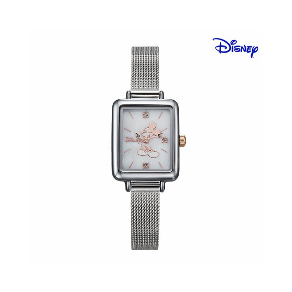 Disney 迪士尼 韩国直邮[DISNEY] Mickey Mouse 女士 方形 金属 手腕 手表 D1101 279.3元