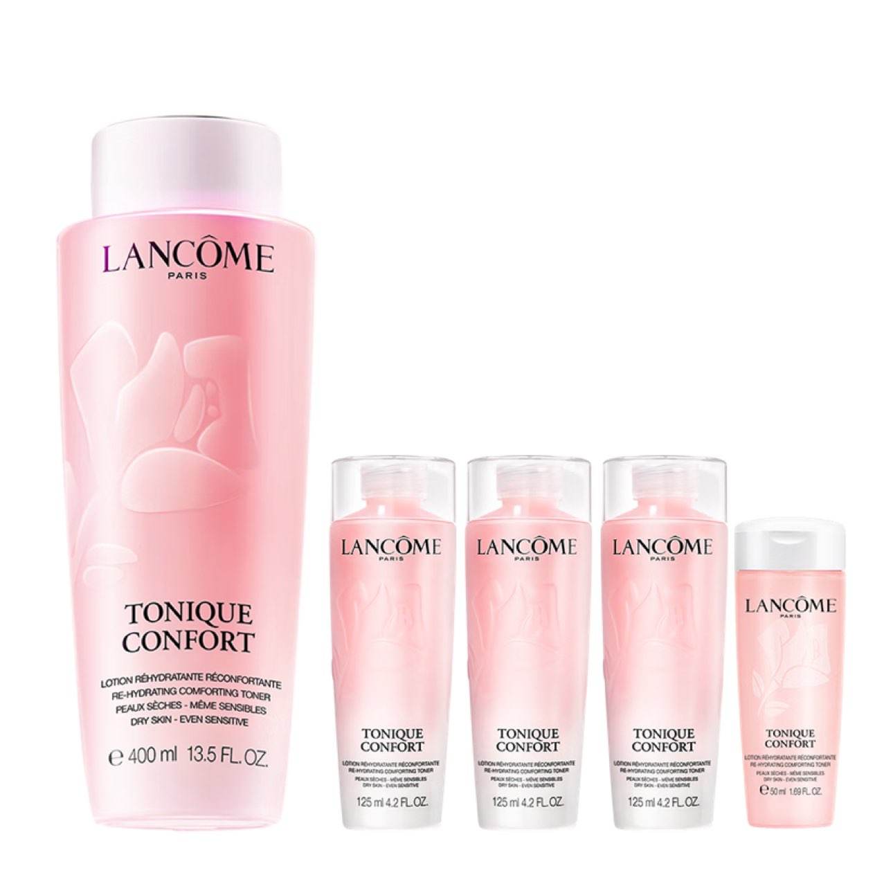 微信端：LANCOME 兰蔻 大粉水 全新清滢保湿柔肤水 400ml（赠同款125ml*4+50ml）+