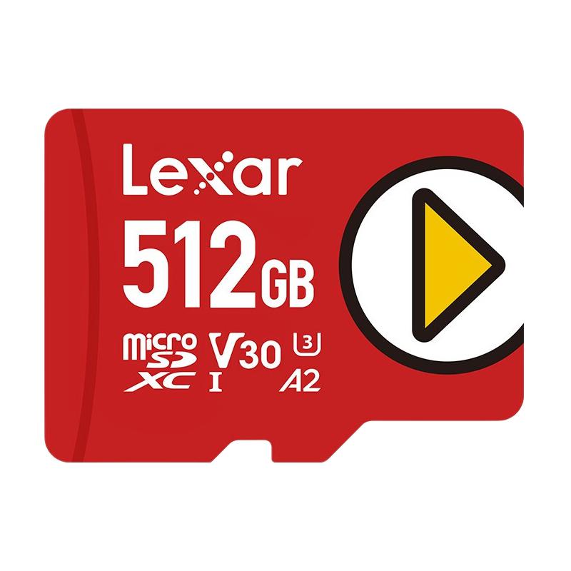 Lexar 雷克沙 PLAY系列 Micro-SD存储卡 512GB（UHS-I、V30、U3、A2） 205元包邮（双重