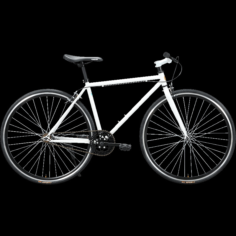 plus会员,需抢券:forever 永久 公路自行车 p12 黑色 700c 单速 399元