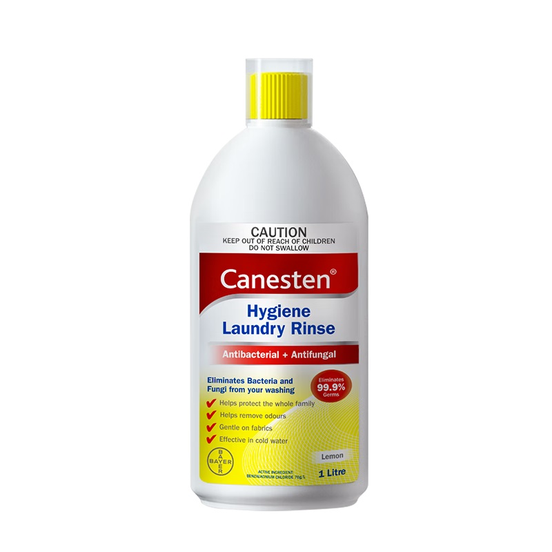 PLUS会员：Canesten拜耳凯妮汀衣物除菌液 柠檬味1L*3件 142.2元包邮（合35.55元/
