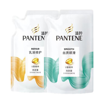 PANTENE 潘婷 丝质顺滑乳液修护洗发水230g*2袋 ￥12.8