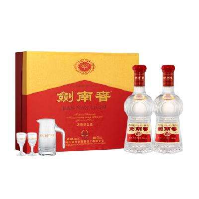 预售：剑南春 水晶剑 52度 558ml*2瓶 双支礼盒（预售定金可退） 858元（需定