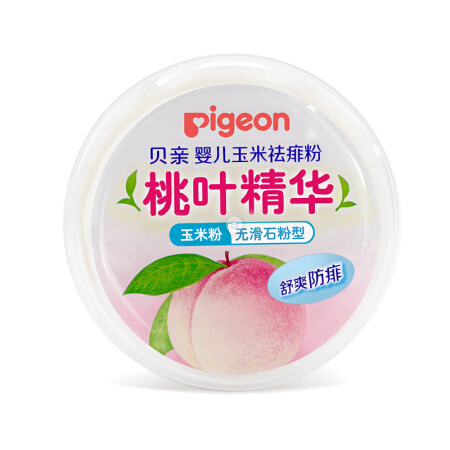 Pigeon 贝亲 婴儿玉米舒缓爽身粉 桃叶精华 50g HA23 32.89元