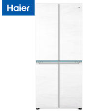 Haier 海尔 白巧系列475L全空间保鲜超薄零嵌十字双开四开门电冰箱一级能效
