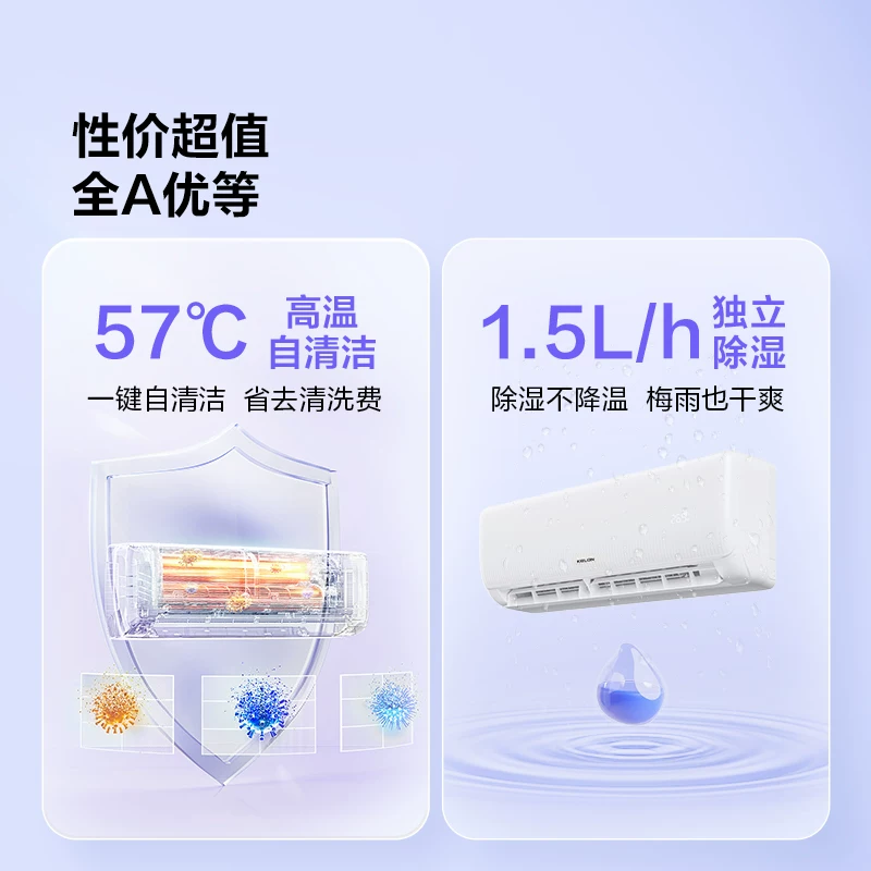 科龙 小布丁系列 QG1-X1新一级能效 壁挂式空调 1292元 - 线报酷
