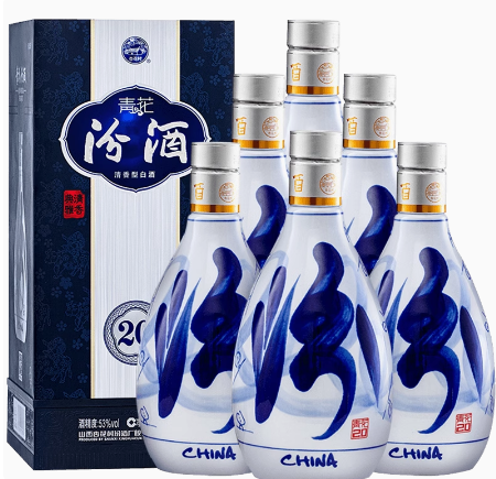 汾酒 青花20 53%vol 清香型白酒 500ml*6 ￥2091.6