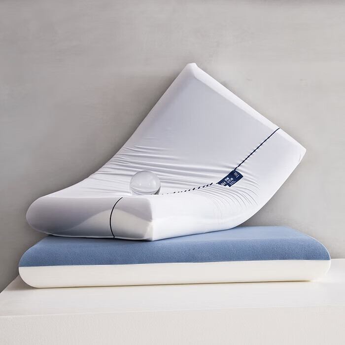 升级Pro朵朵记忆棉枕慢回弹零压力枕一只装 2代Pro 双拼芯42*70*6cm低枕1只 79元