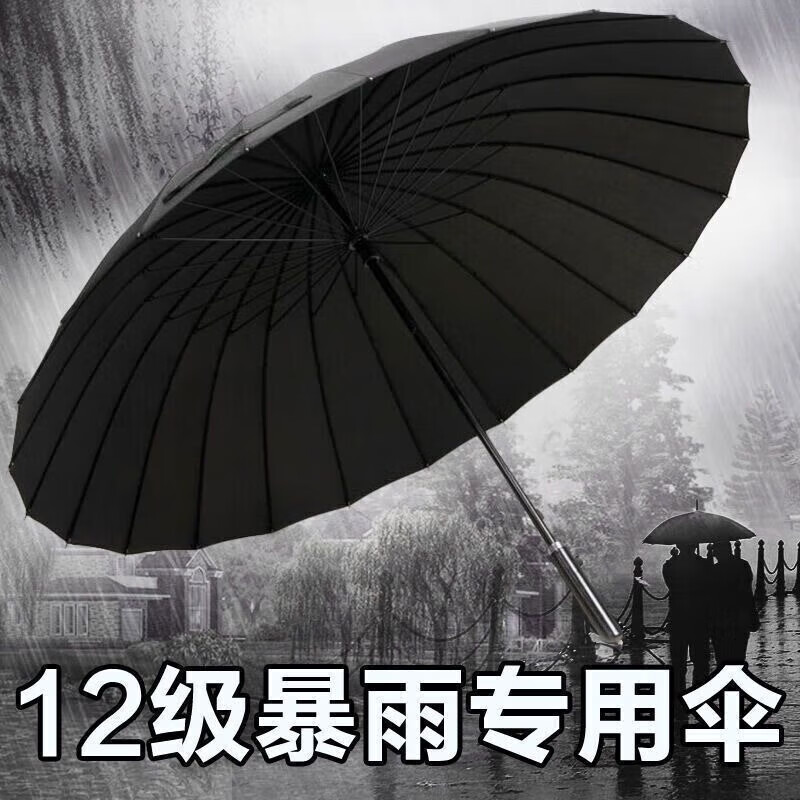 24骨 长柄商务晴雨伞 29.9元（需用券）