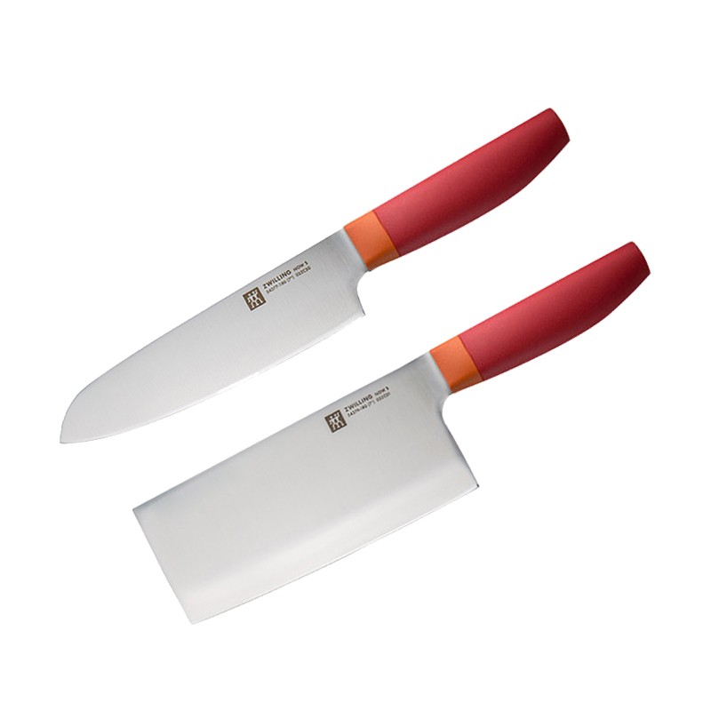 ZWILLING 双立人 NOW S 刀具套装 中片+多用刀 石榴红 2件套 266.05元包邮（双重优