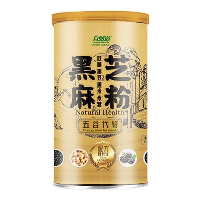 自然道 0添加蔗糖黑芝麻五谷粉600g*1罐 8.63元（需买3件，需用券）