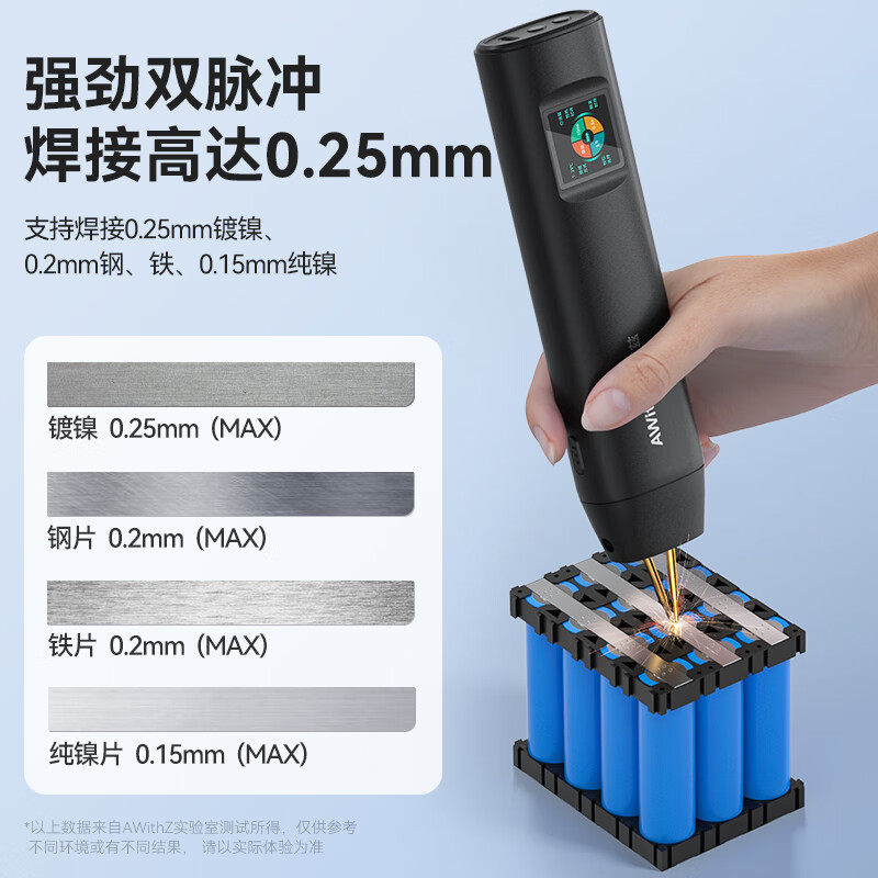 值选：AWithZ 阿威兹 手持点焊机 650A 2kW 家用便携式 189.9元