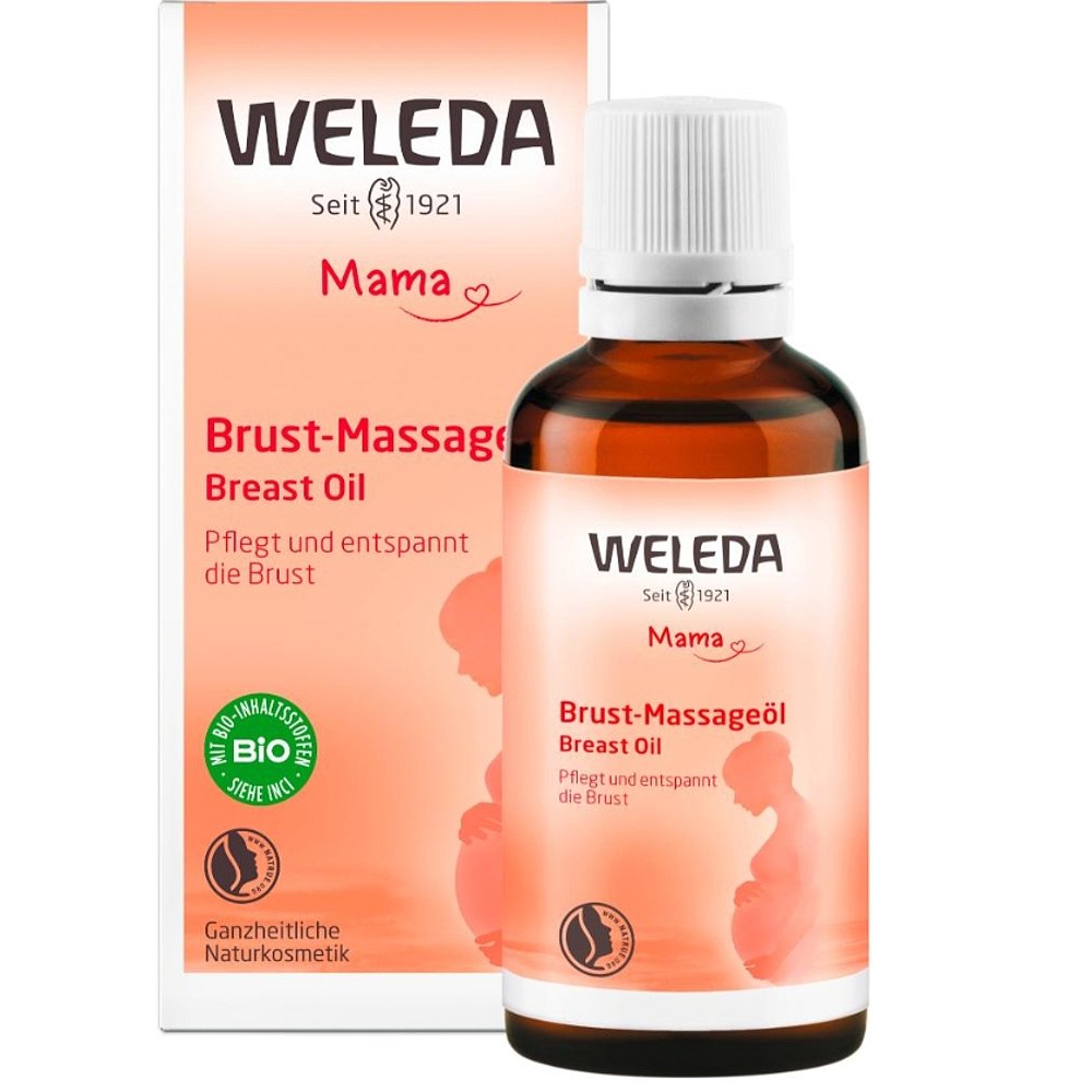 WELEDA 维蕾德 欧洲直邮Weleda维蕾德胸部按摩精油50Ml孕期哺乳期滋养乳房护理