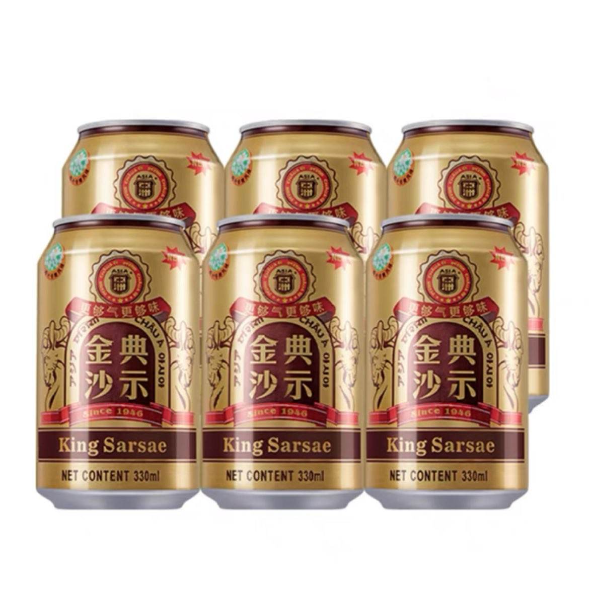 再降价/需首单:亚洲金典沙示330ml*6罐装 梅叶冬青风味 7.77元包邮(需领券+淘金币)