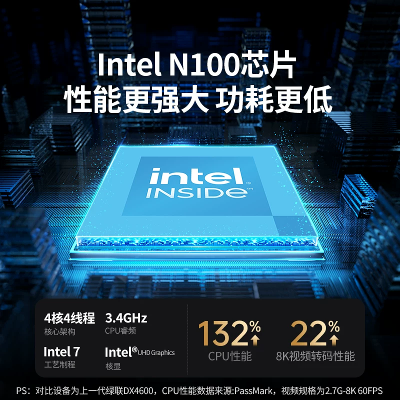 绿联 私有云DXP4800四盘位NAS家用家庭网络存储器主机服务器个人云硬盘AI相册文件同步N100芯片手机平板扩容 2564.1元 - 86线报