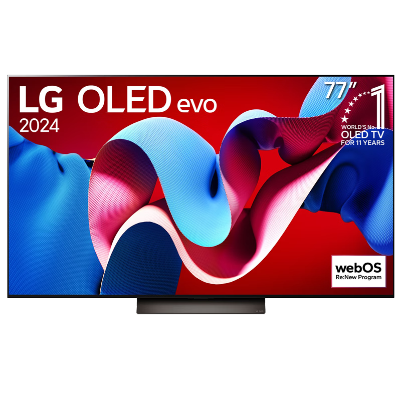 预售、PLUS会员：LG 77英寸 OLED77C4PCA 4K超高清全面屏专业智能游戏电视 (77C3升