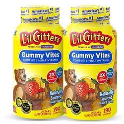 Lil Critters丽贵小熊糖 复合维生素 190粒*2瓶 151.5元