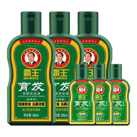 移动端、京东百亿补贴：霸王 防脱洗发水组合装 合计920ml 49元