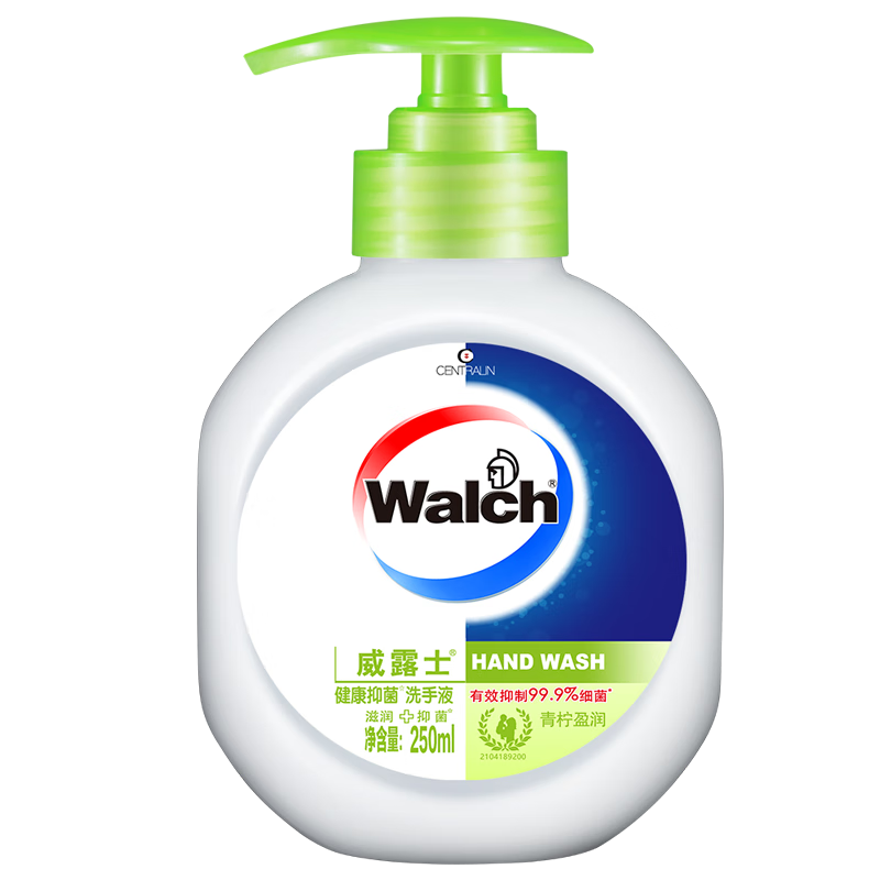Walch 威露士 健康抑菌洗手液 250ml 青柠 6.9元