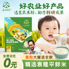 袁氏农场 婴儿米粉隆平鲜米高铁维C原味营养米糊试用装40g 一阶试用装 40g 1