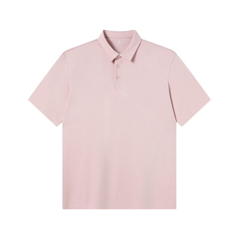 京东京造 多彩polo衫 纯色商务休闲抗皱速干男士t恤 橡皮粉 2XL 39元
